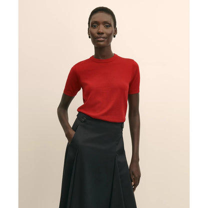 Ultimate Merino Wool Short-Sleeve Sweater Shell