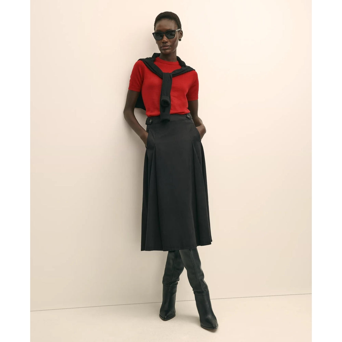 Ultimate Merino Wool Short-Sleeve Sweater Shell