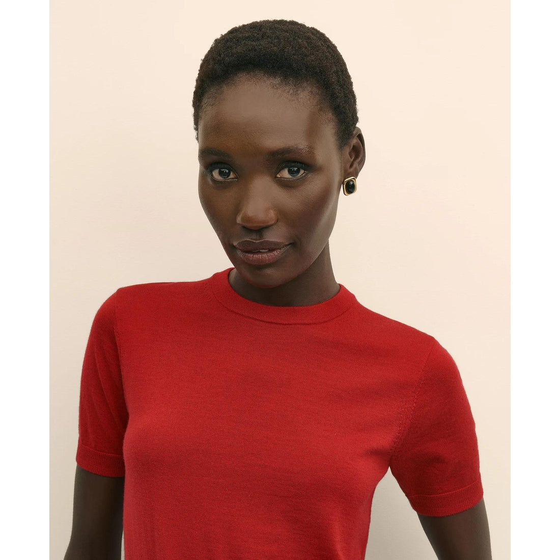 Ultimate Merino Wool Short-Sleeve Sweater Shell