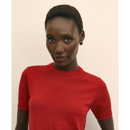 Ultimate Merino Wool Short-Sleeve Sweater Shell
