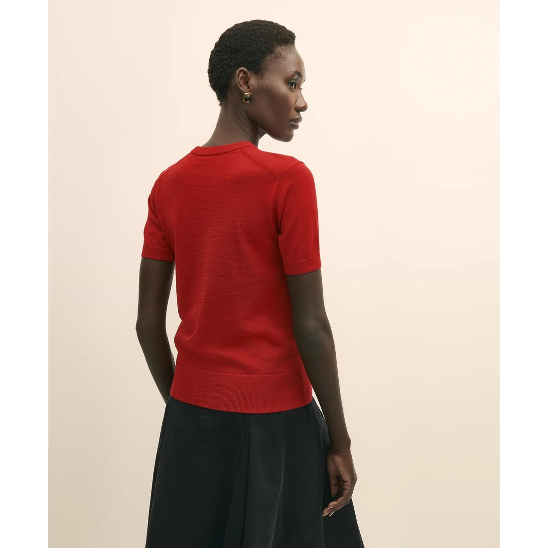 Ultimate Merino Wool Short-Sleeve Sweater Shell