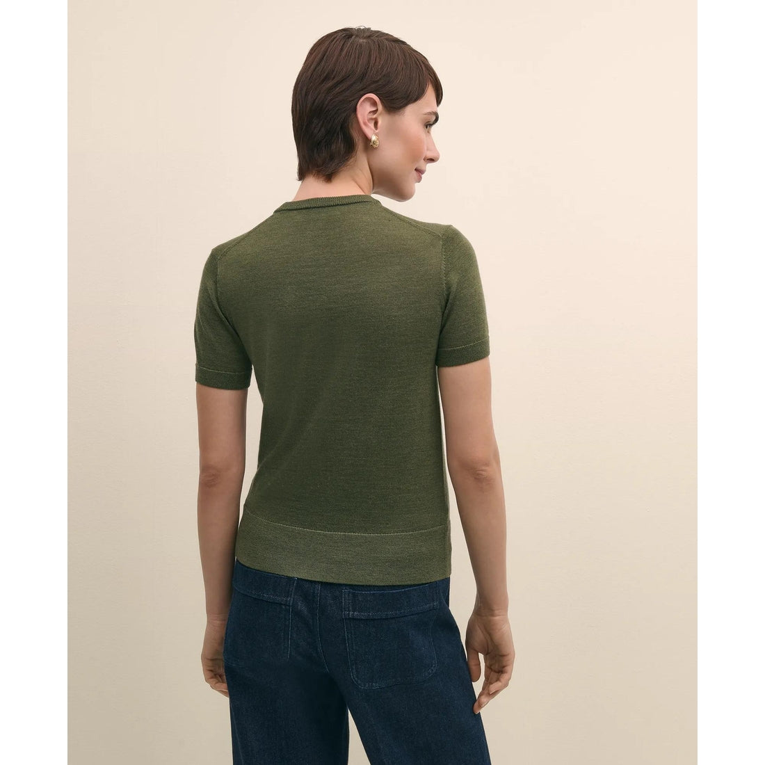 Ultimate Merino Wool Short-Sleeve Sweater Shell