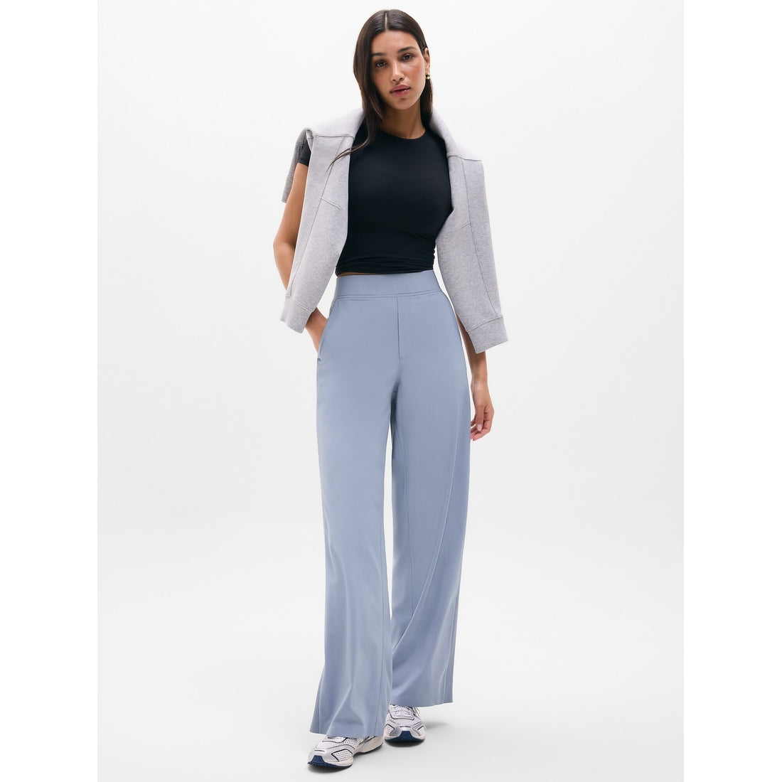 Women's Brooklyn Mid Rise Wide Leg Pant