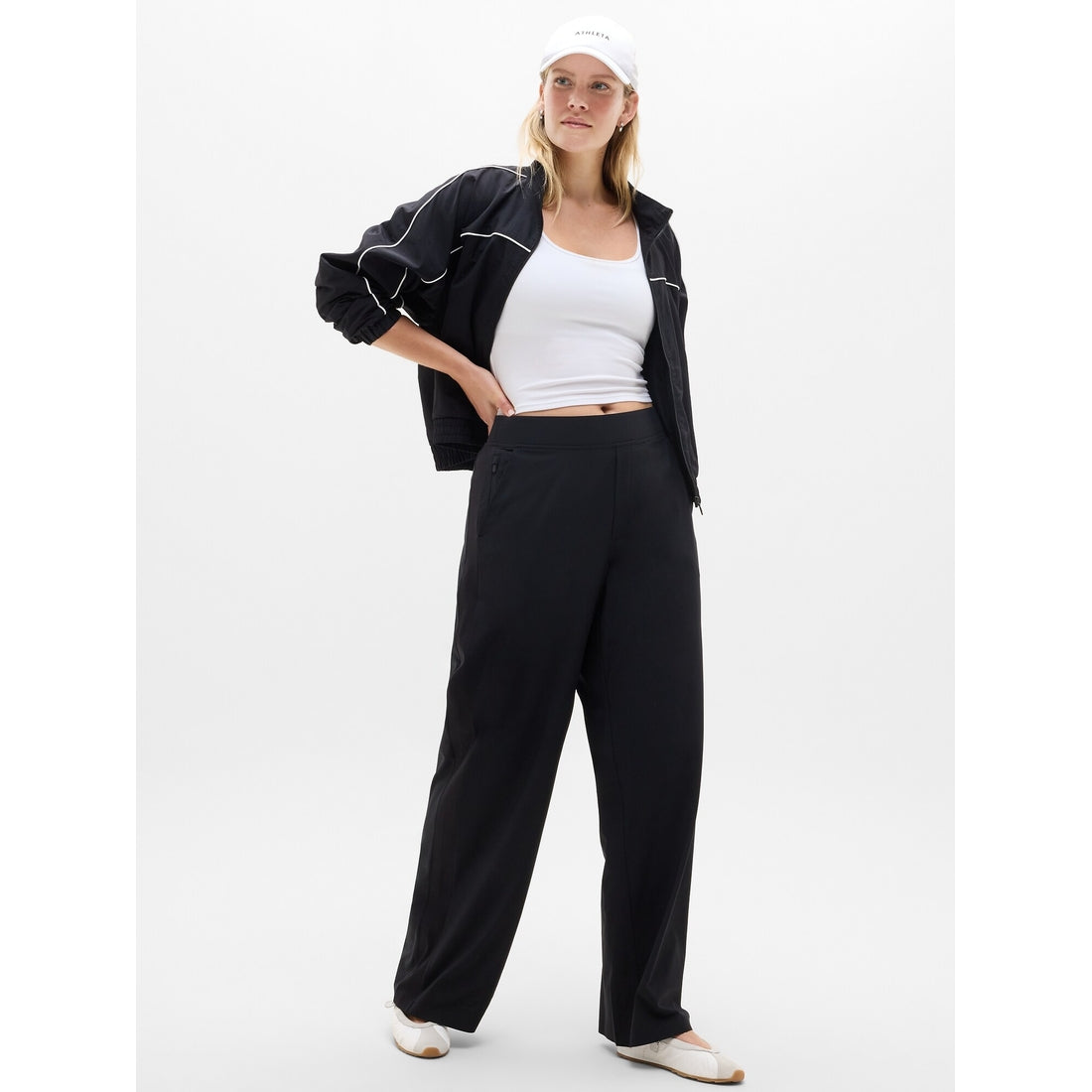 Women's Brooklyn Mid Rise Wide Leg Pant