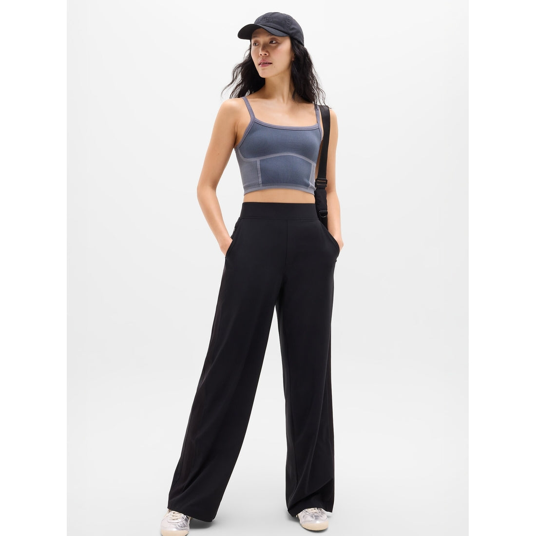 Women's Brooklyn Mid Rise Wide Leg Pant
