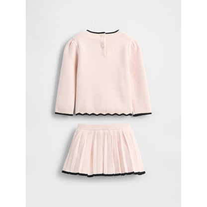 Baby Bow Sweater Skort Set