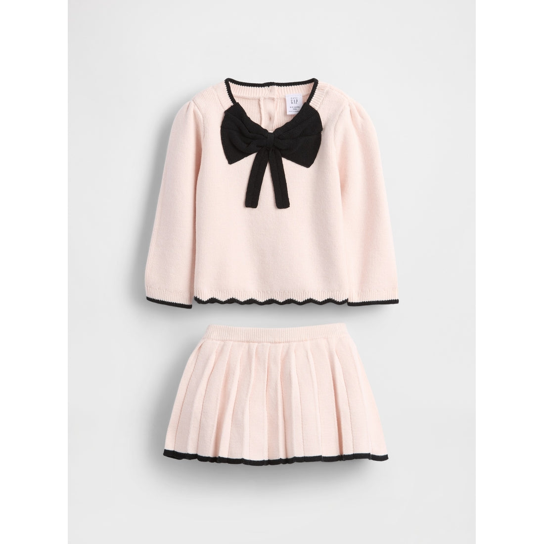 Baby Bow Sweater Skort Set