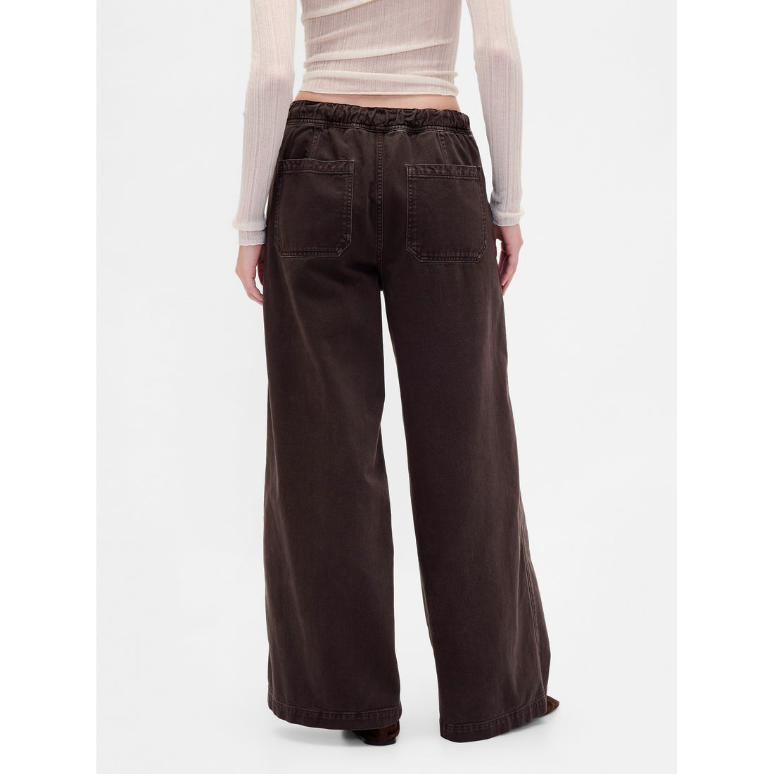 Women's Mid Rise Easy Baggy Pants