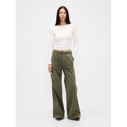 Women's Mid Rise Easy Baggy Pants