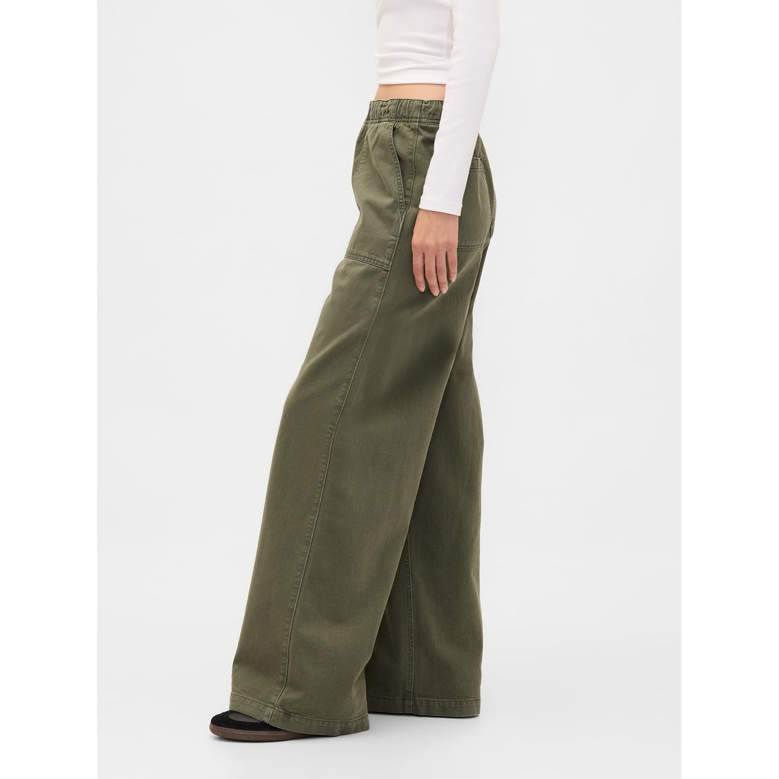 Women's Mid Rise Easy Baggy Pants