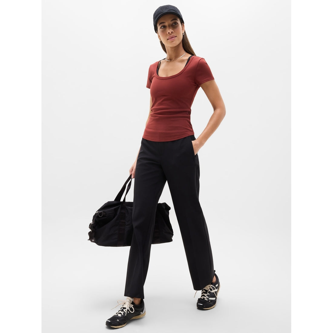 Women's Signature Rib Scoop Tee