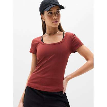 Women's Signature Rib Scoop Tee