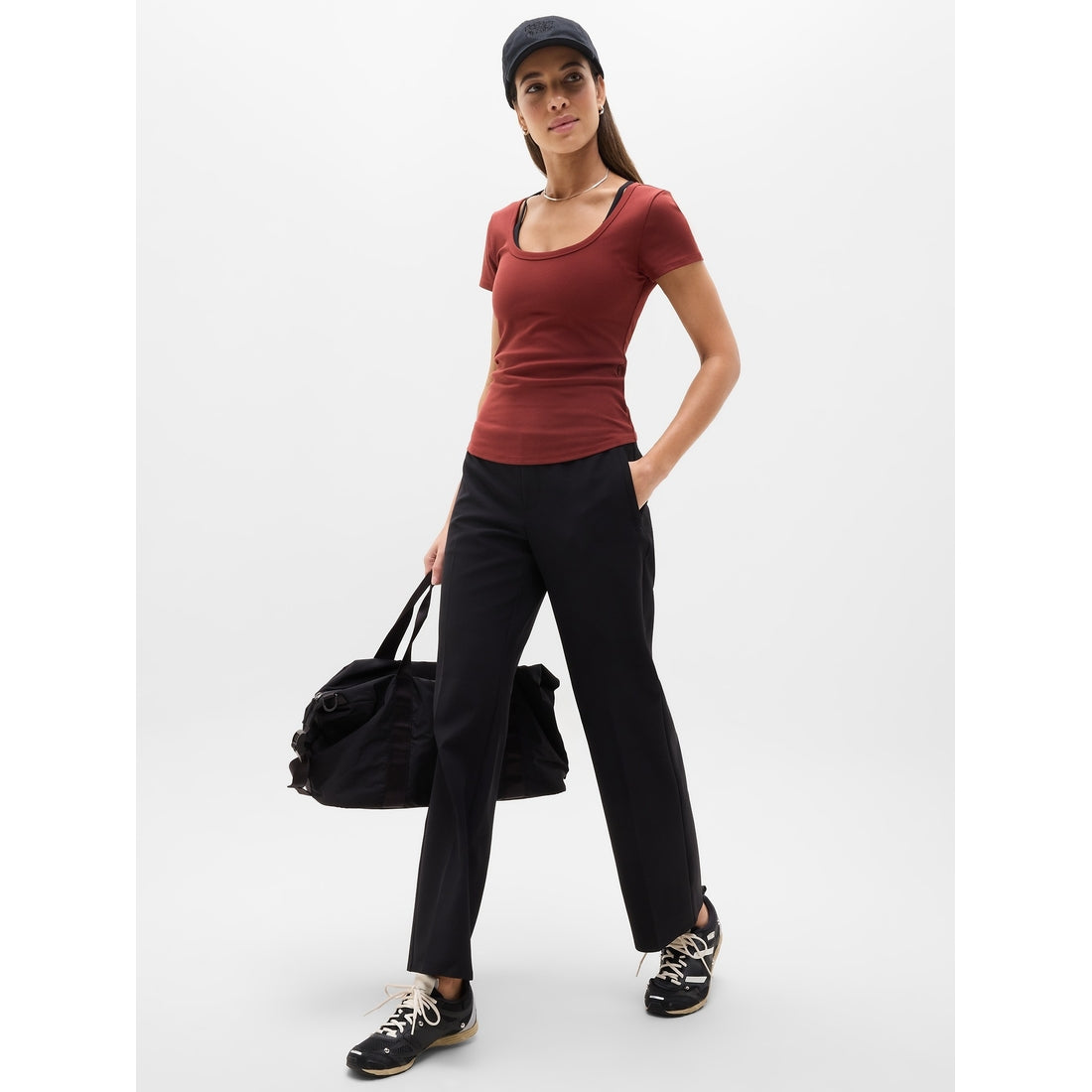 Women's Signature Rib Scoop Tee