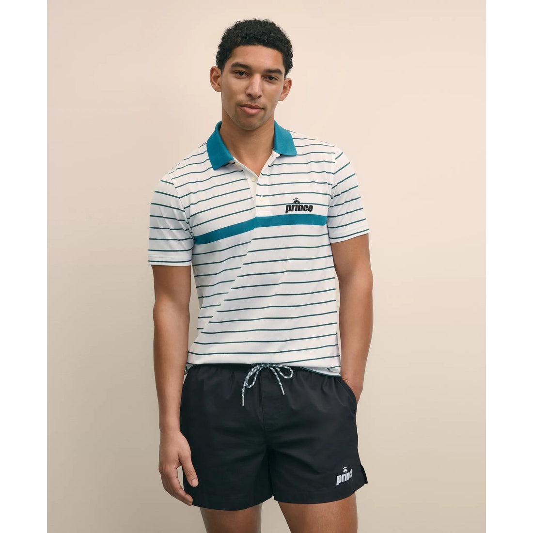 Brooks Brothers X Prince Short-Sleeve Striped Pique Polo