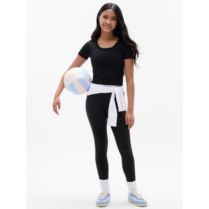 Athleta Girl Rise Above Rib Scoop Tee