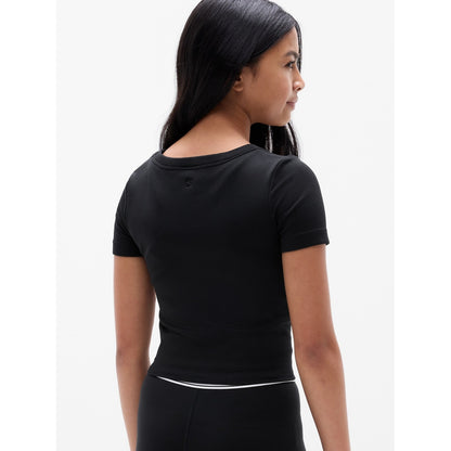 Athleta Girl Rise Above Rib Scoop Tee