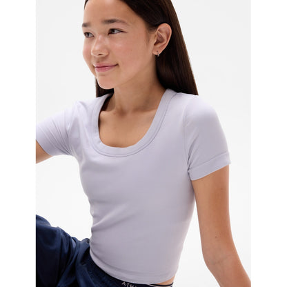 Athleta Girl Rise Above Rib Scoop Tee