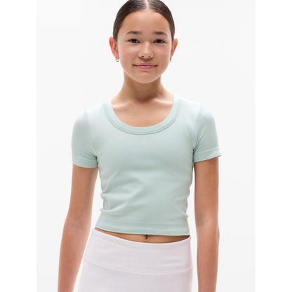 Athleta Girl Rise Above Rib Scoop Tee