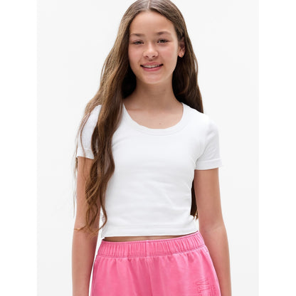Athleta Girl Rise Above Rib Scoop Tee