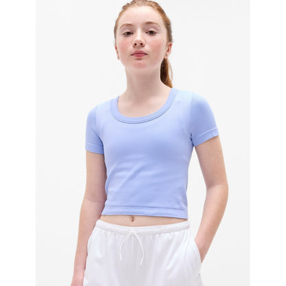 Athleta Girl Rise Above Rib Scoop Tee
