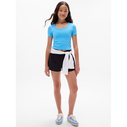 Athleta Girl Rise Above Rib Scoop Tee