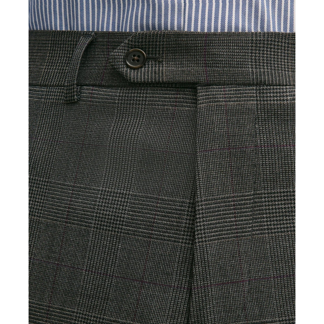 Brooks Brothers Explorer Collection Slim Fit Wool Overcheck Suit Pants