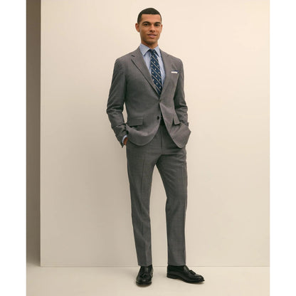 Brooks Brothers Explorer Collection Slim Fit Wool Overcheck Suit Pants