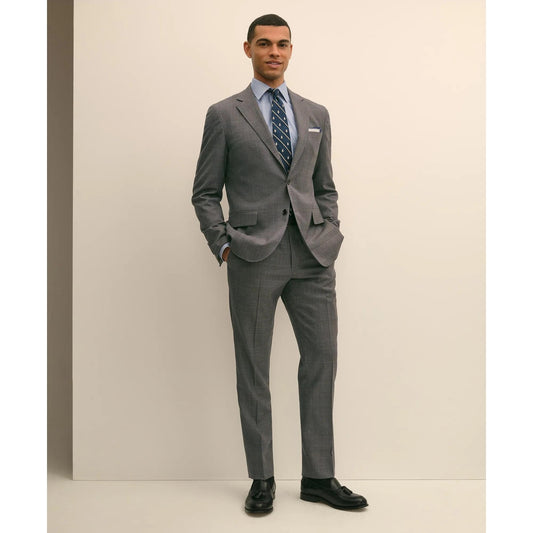 Brooks Brothers Explorer Collection Slim Fit Wool Overcheck Suit Pants