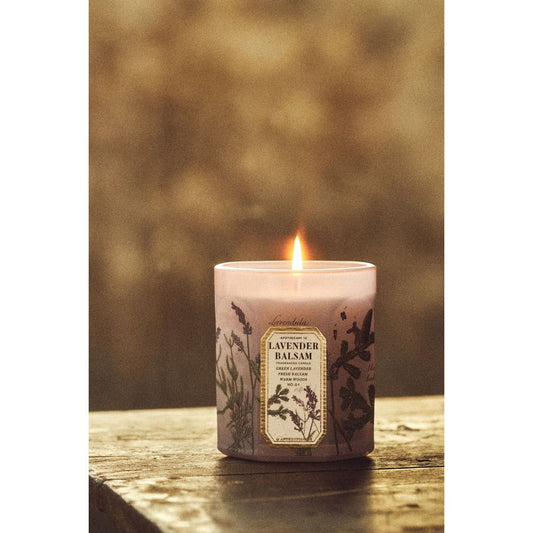 Apothecary 18 Fresh Lavender Balsam Small Glass Candle by Apothecary 18 by Anthropologie