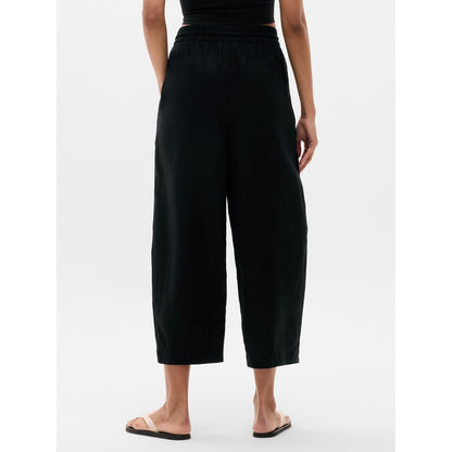Women's Retreat Linen Easy Barrel Crop Pant