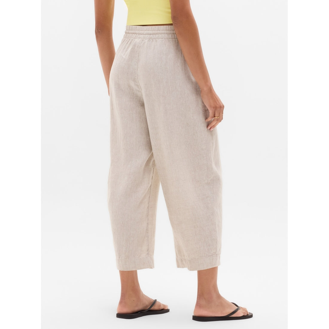 Women's Retreat Linen Easy Barrel Crop Pant