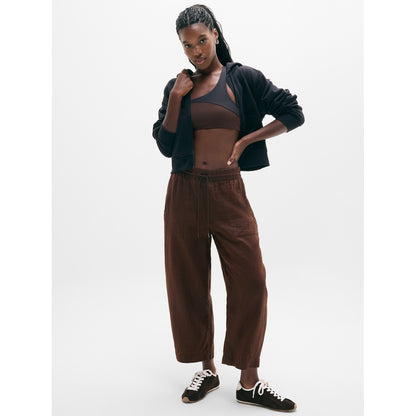 Women's Retreat Linen Easy Barrel Crop Pant
