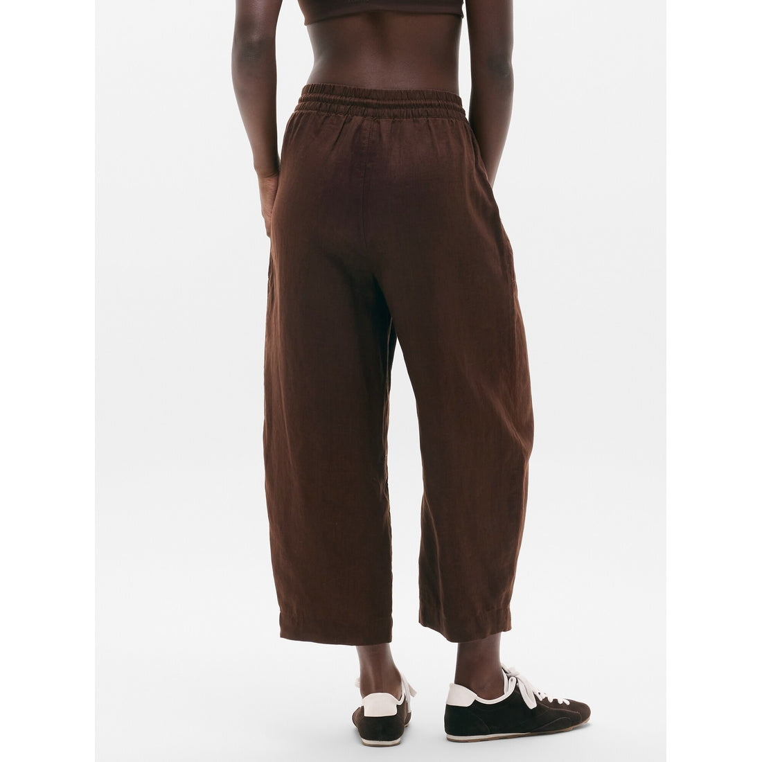 Women's Retreat Linen Easy Barrel Crop Pant