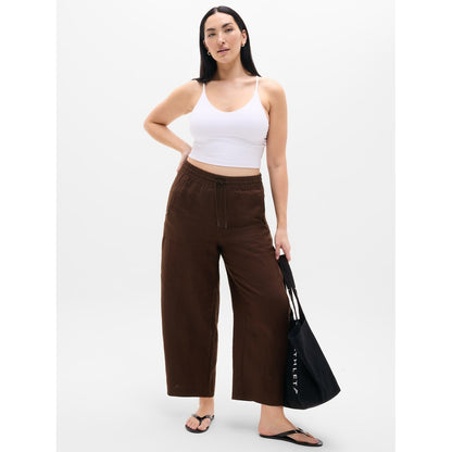 Women's Retreat Linen Easy Barrel Crop Pant