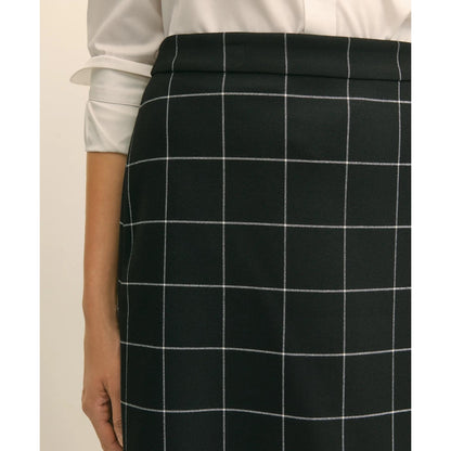 Windowpane Mini Skirt