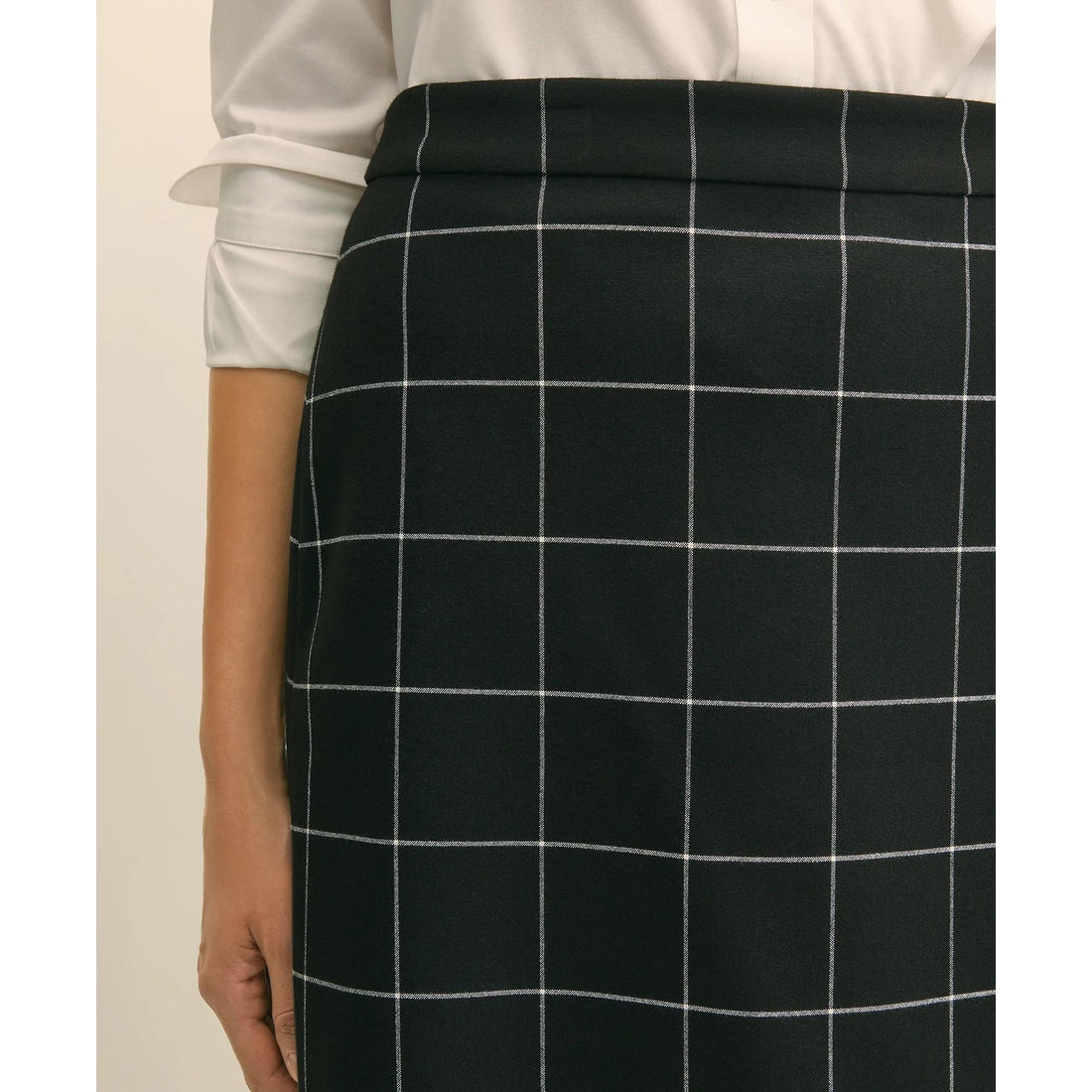 Windowpane Mini Skirt