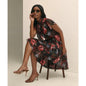 Flutter-Sleeve Halter Dress