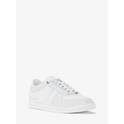 Brady Signature Logo and Leather Sneaker