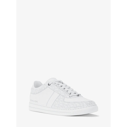Brady Signature Logo and Leather Sneaker