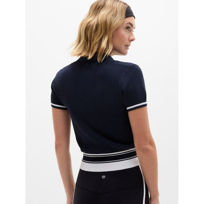 Women's Seamless Polo Tee Sweater