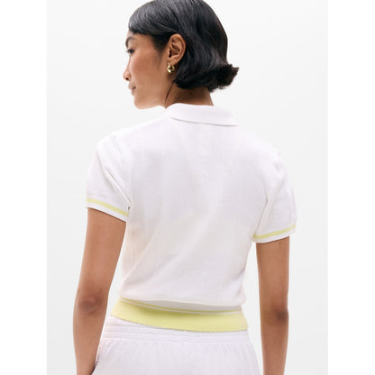 Women's Seamless Polo Tee Sweater