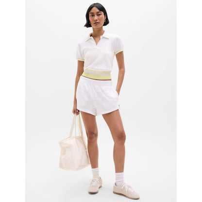 Women's Seamless Polo Tee Sweater