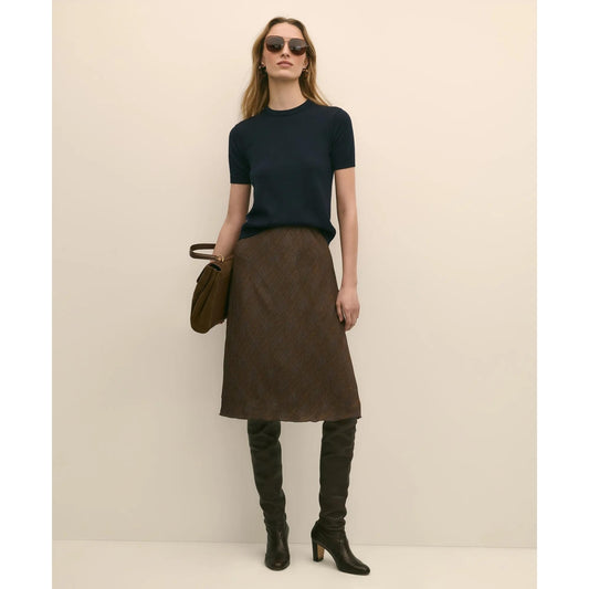 Chiffon Plaid Skirt