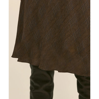 Chiffon Plaid Skirt