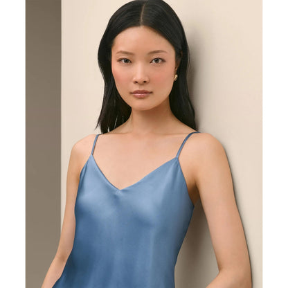 V-Neck Cami in Washable Silk Charmeuse