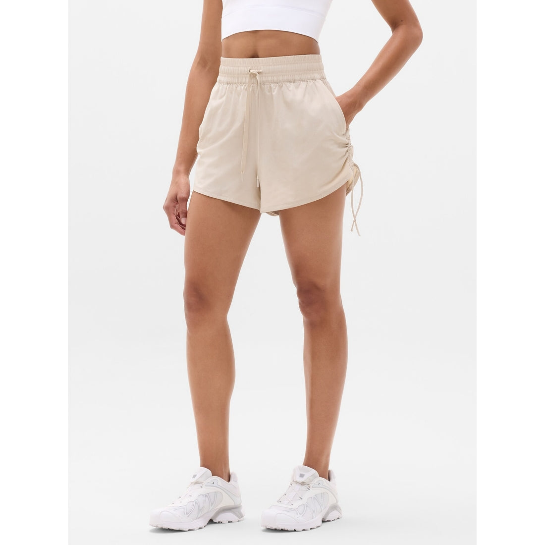 Women's Weekender High Rise Ruched Run Short