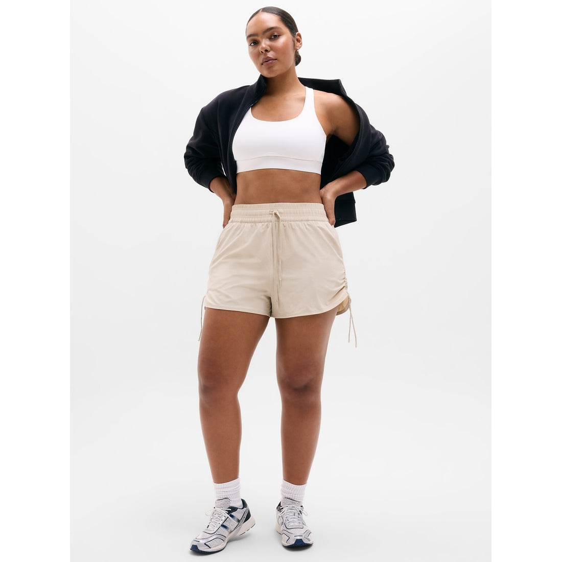 Women's Weekender High Rise Ruched Run Short