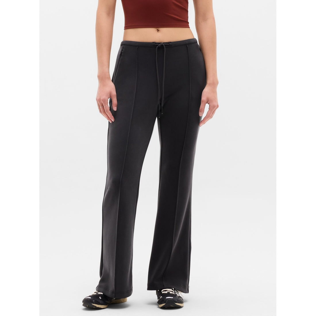 Women's Seasoft Pintuck Mid Rise Flare Pant