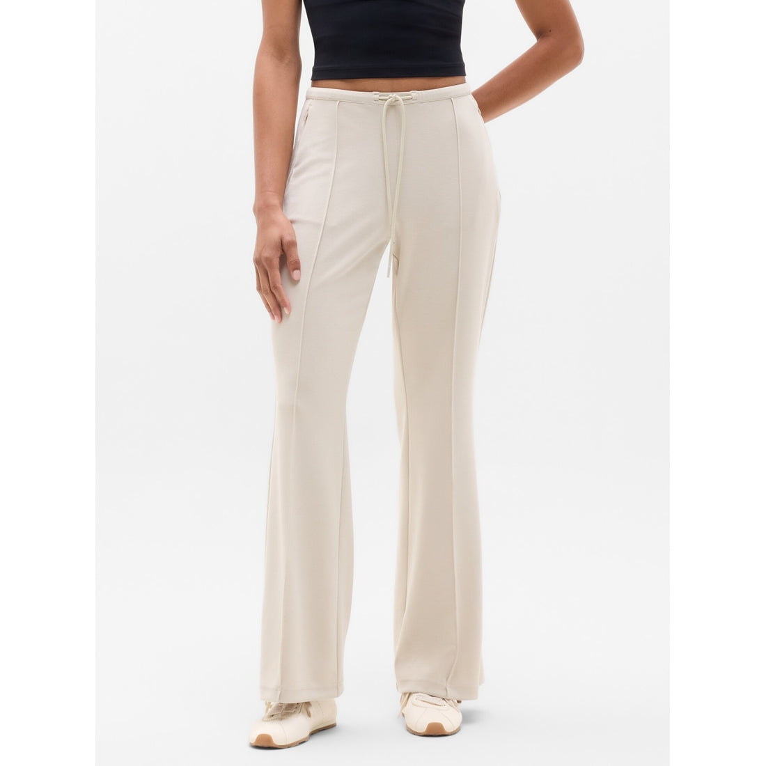 Women's Seasoft Pintuck Mid Rise Flare Pant