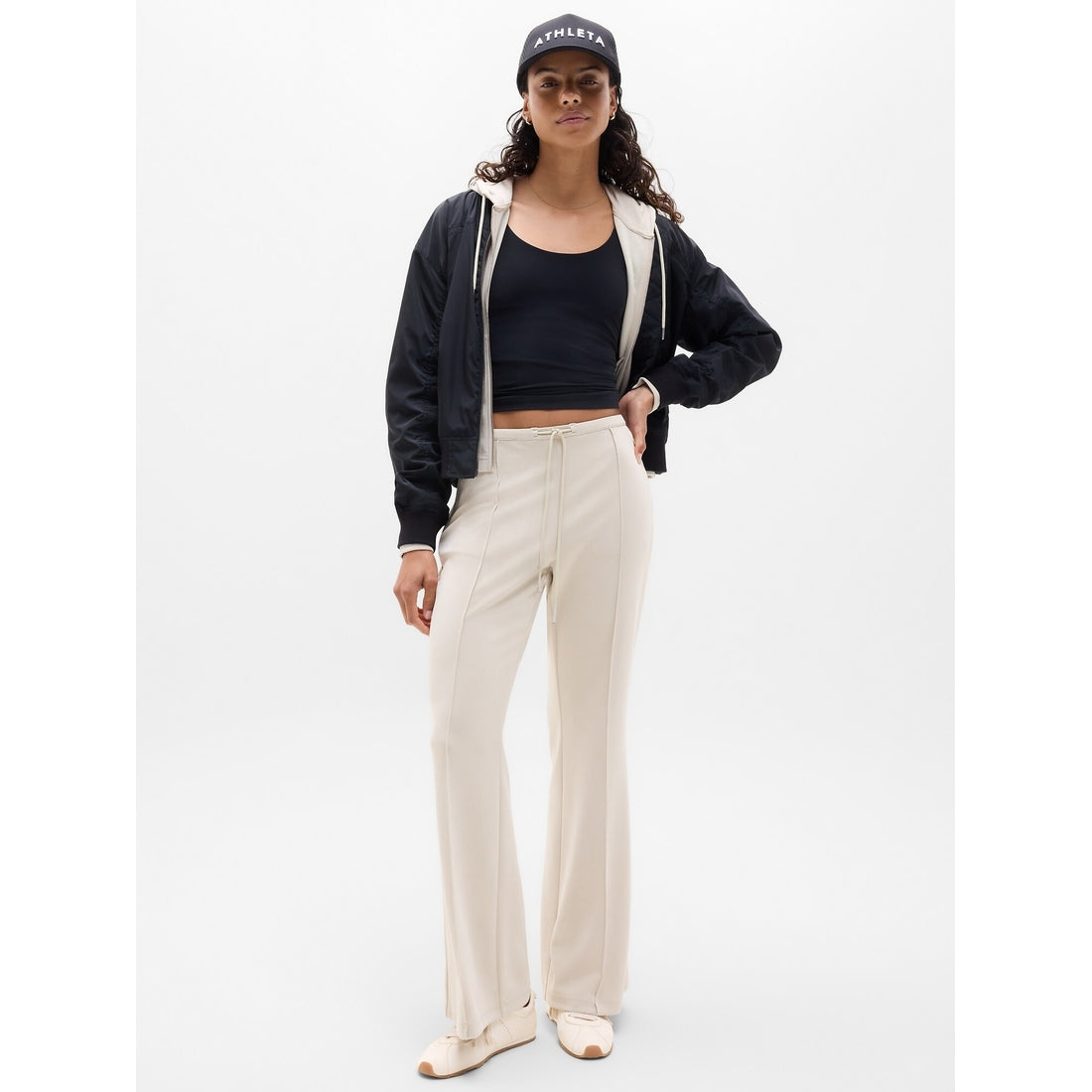 Women's Seasoft Pintuck Mid Rise Flare Pant